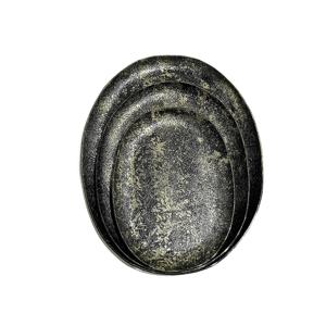 Bandeja ovalada de Metal para servicio de restaurante y hoteles, Juego de 3 Nuevas bandejas personalizadas para el almuerzo y la cena, para la cocina - Product Image 4