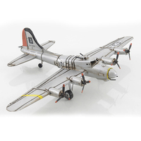 Modèle décoratif d'avion B17 Flying Fortress, artisanat ancien et moderne, en fer, rectangulaire, léger, pour présentation sur table, AJ048