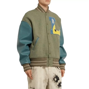 แจ็คเก็ตเลตเตอร์แมนยูนิเซ็กซ์ขายดีที่สุดจากผู้ผลิตปากีสถาน ปักลายตามสั่ง ปี 2024 บริการ OEM เสื้อเบสบอลรักษ์โลก ลายพิมพ์คุณภาพสูง - Product Image 1