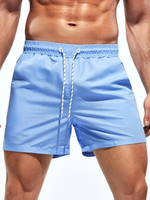 Short de bain imprimé léopard/vichy pour homme, 1 pièce, marque personnalisée, séchage rapide, respirant, logo avant, service OEM, vente en gros
