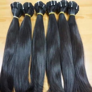 Paquetes de cabello indio crudo Super doble dibujado 100% textura suave sin enredos ligero suelto estilo de onda profunda - Product Image 1