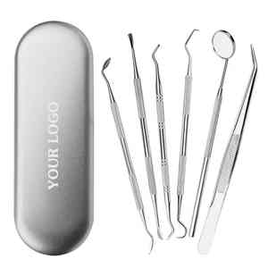 Kit de 6 uds. Instrumentos quirúrgicos dentales con 2 años de garantía de calidad Kit oral Instrumentos de examen dental - Product Image 5