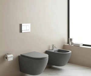 Inodoro Inteligente TORNADO Gris Mate Suspendido en la Pared con <span class=keywords><strong>Cisterna</strong></span> Oculta y Sistema Automático Inteligente - Product Image 1
