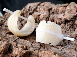 Joyería antigua hecha a mano Pendientes de color de hueso de búfalo hechos a mano con amor y el mejor diseño Pendientes Ágata - Product Image 3