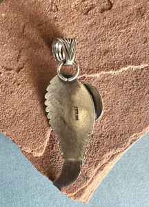 Pendentif plume de coquille d'huître épineuse fabriqué à la main en argent sterling 925 - Product Image 2