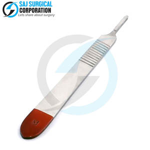 Mango de bisturí reutilizable de borde rojo de la mejor calidad, diseño personalizado, venta en línea, mango de bisturí, herramientas médicas, mango de bisturí - Product Image 1