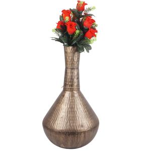 Vase à fleurs en cuivre moderne fait à la main, pot décoratif de table écologique pour le salon, design décoratif de pot de fleurs - Product Image 6