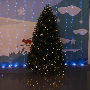 6FT PVC PE Cây giáng sinh C3 <span class=keywords><strong>LED</strong></span> chuỗi Lights pre-lit trang trí kỳ nghỉ - Product Image 2