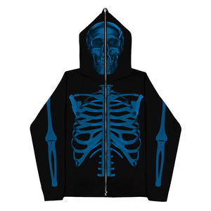 Sudaderas con capucha con cremallera completa superventas para hombres Sublimación de manga larga Sudaderas con capucha de gran tamaño para hombres adultos para invierno - Product Image 1