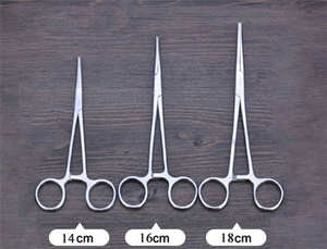 คีมหนีบหลอดเลือดสำหรับศัลยกรรมสัตว์ ขนาด 76 x 3.5 x 5 ซม. หัวตรงและหัวโค้ง ทำจากสแตนเลส - Product Image 5