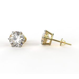 Avarta Jewellery Boucles d'oreilles en or 14 carats et 18 carats de 3.50 carats avec clous en diamant cultivé en laboratoire - Product Image 2