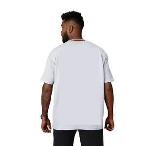 Collection Printemps-Été 2025 T-shirt tendance pour homme en coton Motif uni simple Manches courtes T-shirt surdimensionné - Product Image 6