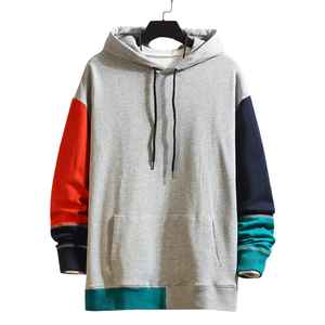Men <b>Hoodies</b> Casual Multi-Color Streetwear Fashion Hooded Hip Hop Pullover <b>Workout</b> Hoodie Top For Men's - Product Image 1