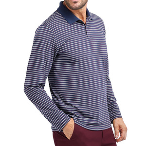 Polo de Manga Larga para Hombre, Estilo Contemporáneo, Diseño Color Block, Detalles Elegantes y Refinados, Corte Equilibrado - Product Image 2