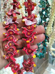 ลูกปัดทาสีด้วยมือทําจากไม้สั่งทําพิเศษพร้อมลายนกและสัตว์ธีมช้างและนกแก้วเหมาะสําหรับขายต่อ - Product Image 3