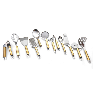 Ensemble de 13 ustensiles de cuisine de qualité supérieure pour la maison, ensemble d'outils de cuisine de 13 pièces pour un usage quotidien, en acier inoxydable - Product Image 3