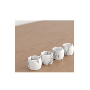 Marble Napkin Ring Holder Table Decor Luxury Natural Marble <b>Tissue</b> Holder for <b>Wedding</b> Hotel with Sale - Product Image 3