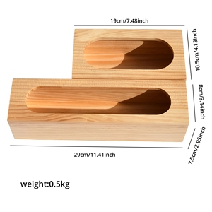 Organizador de Bolsas Ziploc de Bambú para Cajón de Cocina - Product Image 3