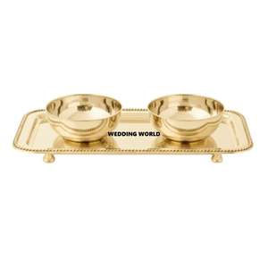 Bol à chocolat en métal au design moderne avec plateau, bol à bonbons élégant et classique, taille personnalisée, bol à chocolat fantaisie - Product Image 3