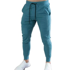 Pantalons de jogging décontractés pour hommes pas chers, 100% polyester, poids lourd, séchage rapide, respirant, ajustés pour la remise en forme, la course à pied, la salle de sport - Product Image 1