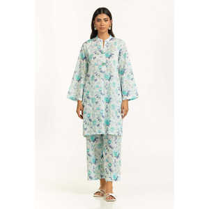 Conjunto Coordinado IUSTTS-1124 Transpirable y Moderno con Estampado Floral, Cuello Mandarín, Cierre de Cremallera, Largo hasta el Suelo, para Eventos Casuales, Bodas y Fiestas, Talla XS - Product Image 5