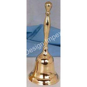 Premium Quality <b>Bell</b> Brass High Polished and Gold Plated Handbell Waiters and Guard <b>Calling</b> <b>Bells</b> for Restaurants & Office - Product Image 3