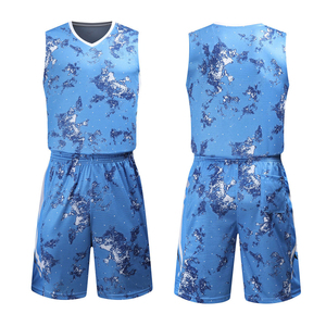 Uniforme de Baloncesto de Último Diseño, Conjunto de Equipo Personalizado, Jersey y Pantalones Cortos Sublimados, Venta al por Mayor OEM, Ropa de Baloncesto Transpirable de Secado Rápido - Product Image 4