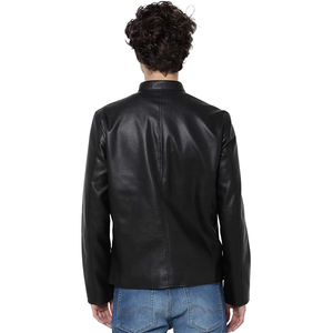 Chaqueta de Béisbol de Cuero PU con Bordado Jacquard para Hombre, Otoño Invierno, Chaqueta de Motociclista para Hombre, Envío DDP - Product Image 5