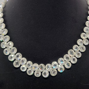 ลูกปัดเพชรมอยส์ซอไนต์รูปลูกแพร์สีขาวเป็นของขวัญสำหรับเธอ - Product Image 1