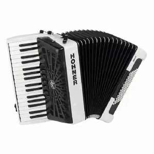 OFFRE DE VENTE pour véritable accordéon Hohner Bravo III 72 avec soufflet noir rouge/accordéon/piano - Product Image 1