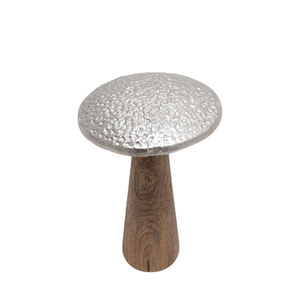 <b>Set</b> of 3 Aluminum Mushroom With Base Gold <b>Colour</b> Medium Size Luxury Design Decorative Sculpture for Home & Table Top Decoration - Product Image 3
