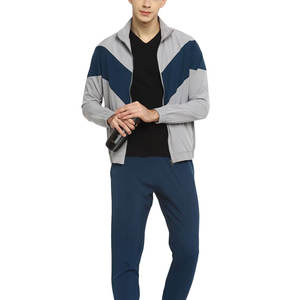 2025 últimos estilos chándales con cremallera para hombre 100% algodón transpirable invierno Fitness sólido venta conjuntos impresos de talla grande liso teñido - Product Image 6