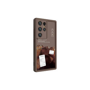 Funda de Silicona Clásica Color Marrón Oscuro JoieCreatif para Samsung Galaxy S23 Ultra, Protección Premium para la Cámara Trasera, para 14 Plus - Product Image 1