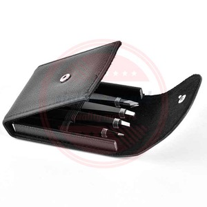 Pinzas de pestañas de salón de uso diario personalizadas de calidad superior 4 bolsillos Funda de cuero | caja de pinzas al por mayor - Product Image 4
