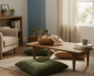 Cesta redonda de mimbre natural tejida a mano con tapa, cesta decorativa ecológica de mimbre para múltiples usos, procedente de Vietnam. - Product Image 3