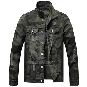 Precio bajo de alta calidad logotipo personalizado hombres Jeans chaqueta de invierno al por mayor personalizado Jeans chaqueta para hombres - Product Image 1