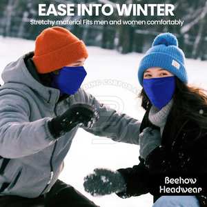 Cache-cou thermique coupe-vent pour temps froid extrême, respirant, décontracté, cache-cou d'hiver - Product Image 6