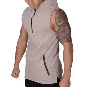 Men Workout Sleeveless Hoodies For Lightweight and Breathable Gym Fitness Wear Bodybuilding Workout Hoodies - Product Image 2