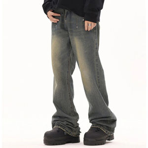 Pantalones Vaqueros Rectos Elásticos de Alta Calidad para Hombre, Estilo Casual, Transpirables, Desgastados, para Invierno - Product Image 3