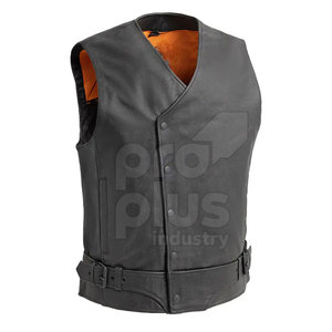 Chaleco de Cuero para Hombre de Talla Grande, Diseño Moderno, Alta Calidad, Ropa Exterior Informal de Invierno, Personalizable, Transpirable, Ecológico y de Secado Rápido - Product Image 1