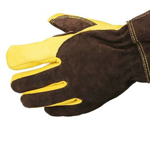 Gants de soudage sur mesure en gros à bas prix Gants de travail d'hiver en cuir de vache fendu - Product Image 5