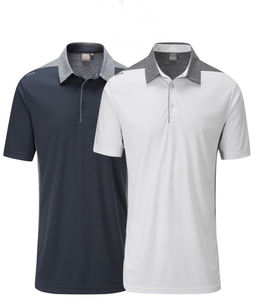 Chemise polo à manches courtes pour homme, coupe classique, en coton, pour le golf - Product Image 2