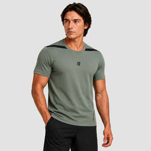 Camiseta Castro Green Core Pro, Corte Ajustado, 100% Algodón Orgánico Transpirable, 180 g/m², Diseño Sólido, Etiqueta Personalizada, Tejido de Punto Comprimido - Product Image 1