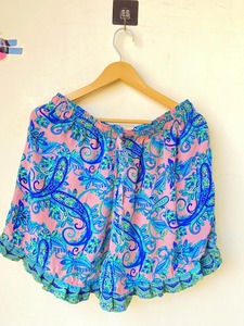 Short en soie bohème fait à la main Sari recyclé vêtements de salon floraux vêtements de plage hippie confortable Festival Shorts d'été pour femmes Shorts à la mode - Product Image 3