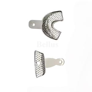 Bandeja de impresión dental profesional de acero inoxidable perforada para fabricación de modelos de alginato de ortodoncia - Product Image 4