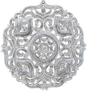 Panneau mural décoratif sculpté à la main de forme ronde en MDF antique de luxe Fabricant indien de décoration intérieure pour chambre et bureau - Product Image 5