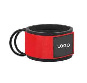 Correas de tobillo de neopreno de alta calidad para entrenamientos de gimnasio Material de PU con máquinas de cable Soporte de logotipo personalizado - Product Image 1