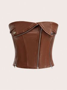 Corset en cuir véritable de qualité supérieure parfait pour l'entraînement à la taille et le style végétalien Edgy Chic et élégance intemporelle sans cruauté - Product Image 4