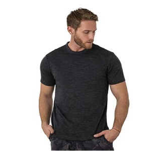 Camiseta extragrande de algodón pesado para hombre, camisetas con cuello redondo y hombros caídos con diseño de logotipo personalizado de alta calidad - Product Image 4