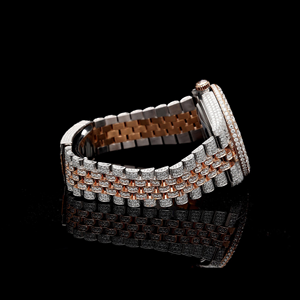 Montre d'affaires chic à affichage analogique, boîtier en acier inoxydable, diamant Moissanite clarté VVS, mouvement Miyota – Approvisionnement direct usine - Product Image 2